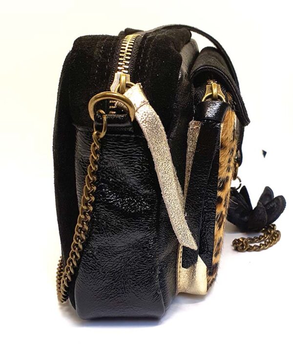 sac savana noir de profil