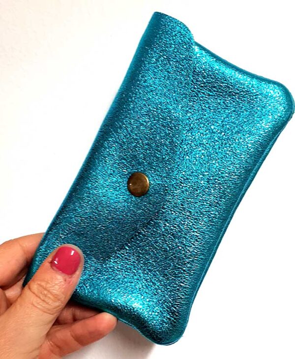 porte monnaie giorgia turquoise